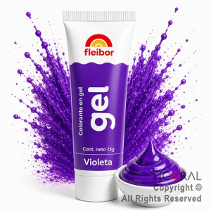 COLORANTE EN GEL FLEIGEL VIOLETA X 15 GR (PACK X 4 UNIDADES)